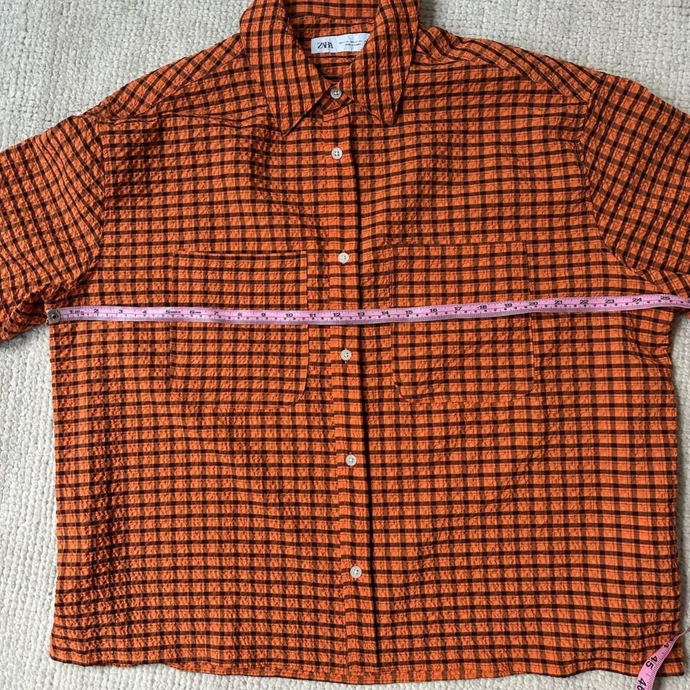 Zara Short Sleeve Button Up Casual Shirt Bundle Large - Picture 4 of 9